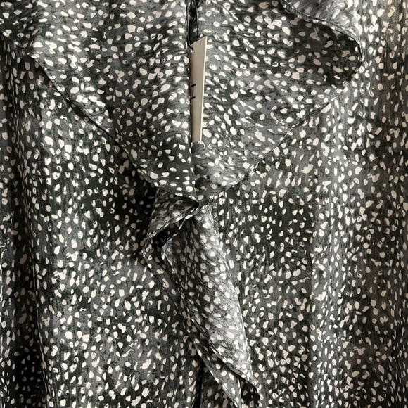 H Halston Sleeveless Blouse with Ruffle Front Detail - Picture 3 of 6